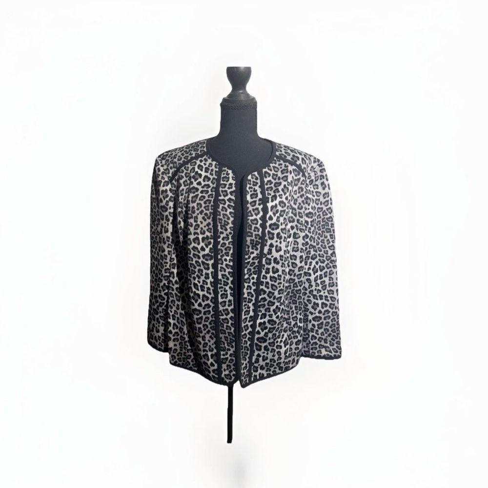 Kasper Leopard Print Blazer Size 18 NWT